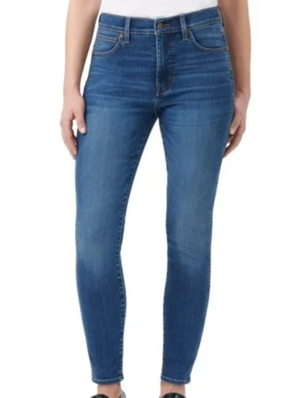Kirkland Signature Womens High Rise Blue Skinny Jean 6